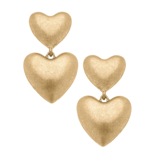 Effortless Elegance: Margo Puffy Heart Statement Earrings