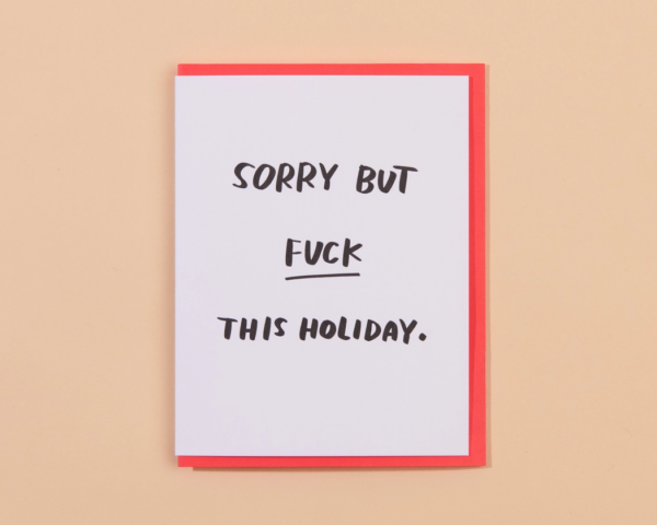 Fuck This Holiday Christmas Letterpress Greeting Card