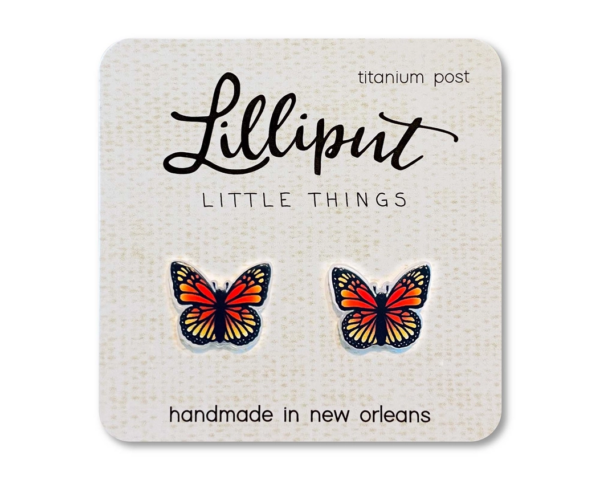 Take Flight: Titanium Butterfly Earrings