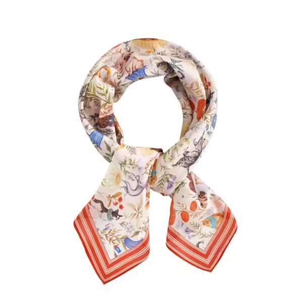 Pet Portraits Mushroom Cream Scarf