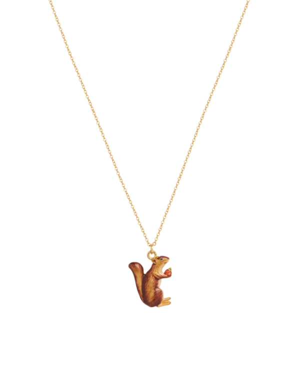 Fable Cheeky Squirrel Short Necklace