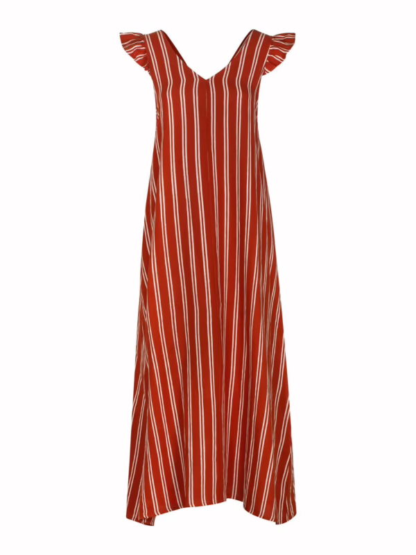 Sofia Dress Red Stripe - Image 3