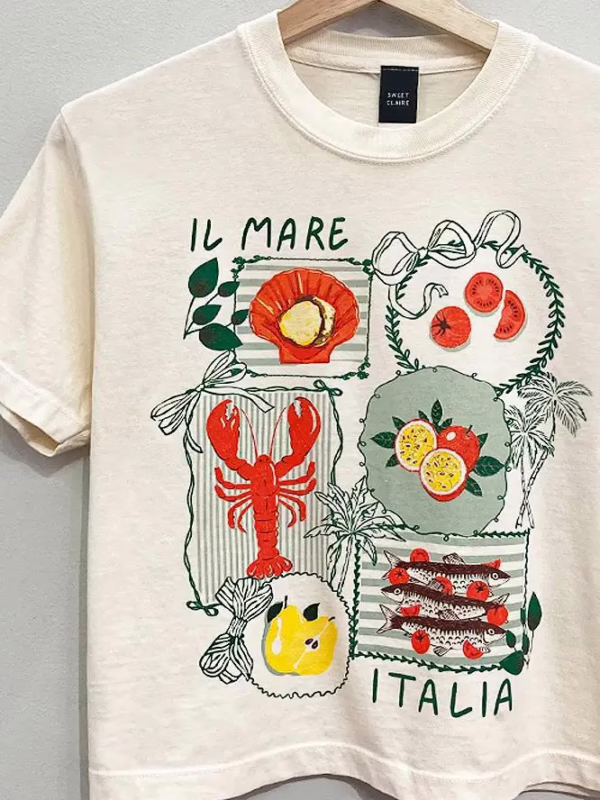 Italia Stamps Tee - Image 2