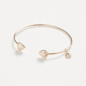 Rose Gold Strawberry Bangle