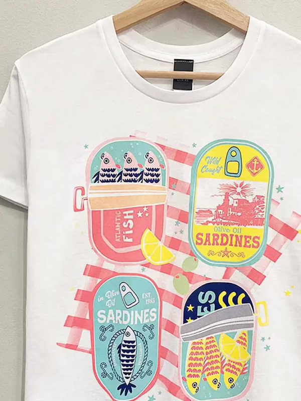 Sardine Picnic Graphic Tee - Image 2
