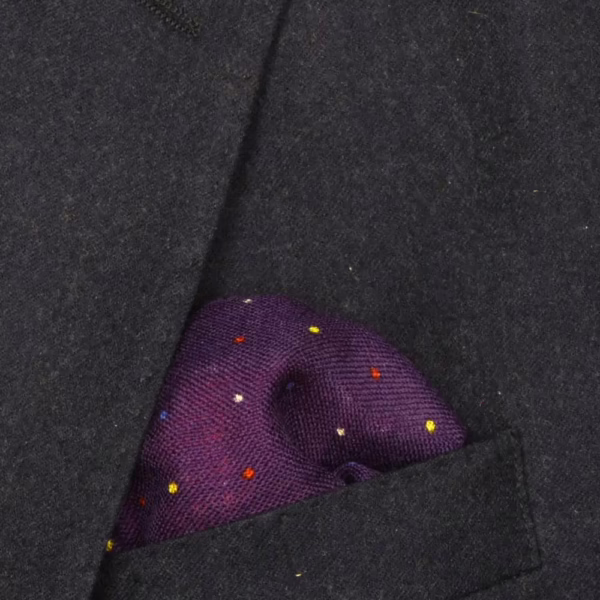Orange Hem Pocket Square - Image 2