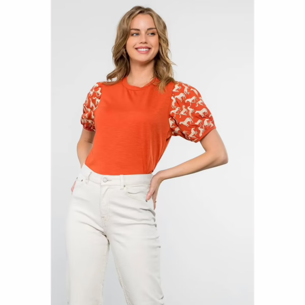 Eliza Embroidered Horsey Top - Image 2