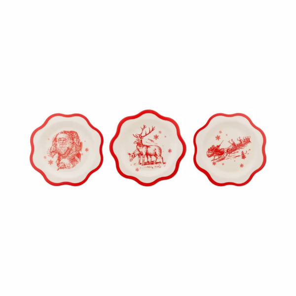 Vintage Santa Plates
