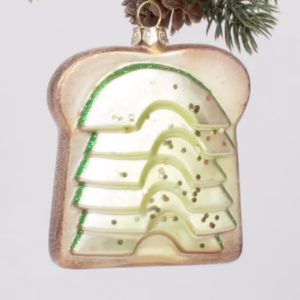 Avocado Toast Glass Ornament
