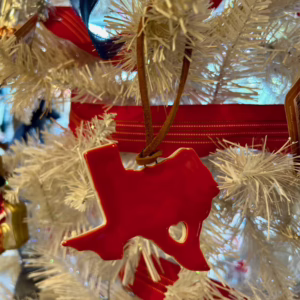 Ceramic Texas Ornament