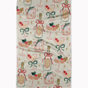 Christmas Cocktails Tea Towel